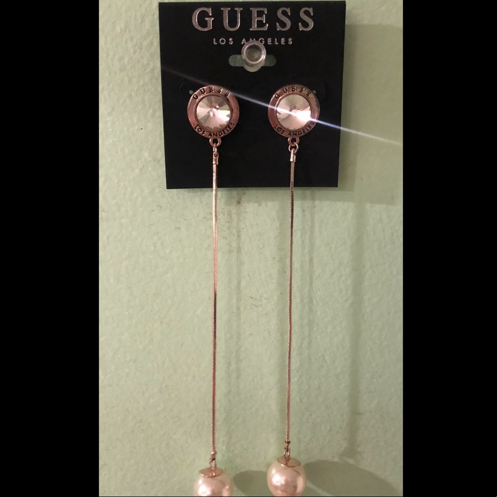 NWT Guess dangle earrings beautiful! Brand New!